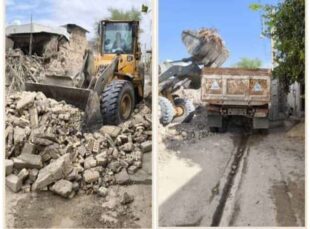 آغاز عملیات تخریب و جمع آوری بافت فرسوده در شهر بندر ریگ